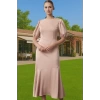 Feminen A Kesim Midi Saten Elbise Yaz Mevsimi İçin Şık Görünüm Zarifane Tasarım Profesyonel Görünüm