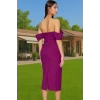 Feminen Leopar Desenli Bodycon Abiye Elbise Polyester Midi Boy Yazlık Günlük Kullanım İçin