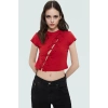 Fitted Bisiklet Yaka Kısa Kollu Likralı Penye Bluz Premium Kalite Kaliteli İşçilik