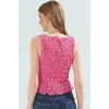 Fitted Gofre Dokuma Bluz Kolsuz Kayık Yaka Günlük Tarz Modern Stil Kullanım İçin