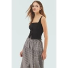 Fitted Kalıp Kolsuz Bluz Finike Dokuma Kare Yaka Yazlık Uzun Ömürlü Seçkin Malzeme
