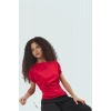 Fitted Kısa Kollu Örme Bluz Rahat Günlük Stil Zarifane Tasarım Konforlu Kesim
