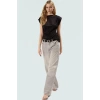 Fitted Kısa Kollu Örme Bluz Rahat Günlük Stil Zarifane Tasarım Konforlu Kesim
