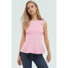 Fitted Peplum Bluz Kolsuz Bisiklet Yaka Örme Yazlık Seçkin Malzeme Yüksek Kalite