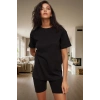 Galaksi Desenli Örme Pijama Takımı %100 Pamuk Konforu Konforlu Kesim Rahat Kullanım Modern Stil