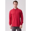Galanthus Polo Sweat Erkek Uzun Kollu Pamuklu Sweatshirt İş ve Günlük Kullanım İçin