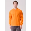 Galanthus Polo Sweat Erkek Uzun Kollu Pamuklu Sweatshirt İş ve Günlük Kullanım İçin