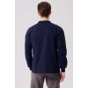 Galanthus Polo Sweat Erkek Uzun Kollu Pamuklu Sweatshirt İş ve Günlük Kullanım İçin