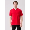 Galanthus V Yaka T-Shirt - Nefes Alabilir, Rahat ve Şık Tasarım