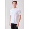 Galanthus V Yaka T-Shirt - Nefes Alabilir, Rahat ve Şık Tasarım