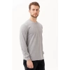 Gaura Gri Uzun Kollu Basic T-shirt | Rahat Ve Şık Tasarım | Günlük Kombinler İçin İdeal
