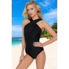 Halter Drape Mayo Yaz Koleksiyonu Yüksek Konfor Plaj Ve Havuz İçin Mayosu