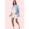 Hamile Kadın Yüksek Bel Denim Şort Renk Regular Boy Günlük Kullanım Yaz Aylarının Vazgeçilmezi