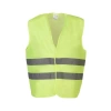 Hi-vis F.sarı Reflektörlü İş Güvenliği Yeleği Yüksek Görünürlük Trafik & İnşaat