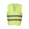 Hi-vis Turuncu Fosforlu Reflektörlü İş Güvenliği Yeleği Yüksek Görünürlük Trafik & İnşaat