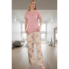 Homewear Koleksiyonu Rahat Yumuşak %100 Pamuklu Pijama Takımı Zarifane Tasarım Ve Şık