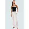 İnce Askılı Fitted Örme Bluz Yazlık Polyester Elastan Profesyonel Görünüm Konforlu Kesim