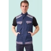 İş Yeleği GriMavi Gabardin Yazlık Çok Cepli Blaze Hafif Nefes Alabilir