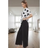 Kadın %100 Pamuklu Kalpli Pijama Takımı Rahat V Yaka Kısa Kollu Homewear Profesyonel Görünüm