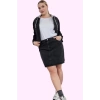 Kadın A line Çizgili Denim Mini Etek Pamuk Rahat Günlük Kombinler Yaz Aylarının Vazgeçilmezi