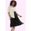Kadın A line Kemerli Midi Etek Polyester Kumaş Günlük Casual Stiller Yaz Aylarının Vazgeçilmezi