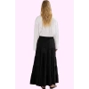 Kadın A line Maxi Etek Dokuma Kumaştan Casual Günlük Stil Hafta Sonu Yaz Aylarının Vazgeçilmezi