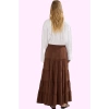 Kadın A line Maxi Etek Dokuma Kumaştan Casual Günlük Stil Hafta Sonu Yaz Aylarının Vazgeçilmezi