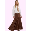 Kadın A line Maxi Etek Dokuma Kumaştan Casual Günlük Stil Hafta Sonu Yaz Aylarının Vazgeçilmezi