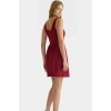 Kadın A Line Mini Elbise 87% Polyester 13% Elastan Yazlık Modern Stil Özel Tasarım Şık Görünüm