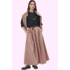 Kadın A line Terrycotton Dokuma Maxi Etek Rahat Günlük Stil Hafta Sonu Yaz Aylarının Vazgeçilmezi