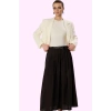 Kadın A line Terrycotton Dokuma Maxi Etek Rahat Günlük Stil Hafta Sonu Yaz Aylarının Vazgeçilmezi