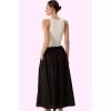 Kadın A line Terrycotton Dokuma Maxi Etek Rahat Günlük Stil Hafta Sonu Yaz Aylarının Vazgeçilmezi