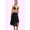 Kadın Asimetrik Flamlı Pamuk Dokuma Etek Beachwear Günlük Kullanım Yaz Aylarının Vazgeçilmezi