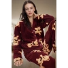Kadın Ayıcıklı Wellsoft Kışlık Pijama Takımı Regular Kalıp Yüksek Kalite Modern Stil Özel Tasarım