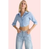 Kadın Basic Fitted Gömlek Dokuma Kumaş Sırt Detayı Günlük Şıklık Yaz Aylarının Vazgeçilmezi