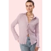 Kadın Basic Fitted Gömlek Renk Uzun Kollu Önden Bağlama Detayı ile Şık Yaz Aylarının Vazgeçilmezi