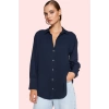 Kadın Basic Gömlek Viskoz Shally Dokuma Oversize Kalıp Günlük Stil Yaz Aylarının Vazgeçilmezi