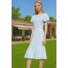 Kadın Basic Koleksiyon Midi Elbise Finike Kumaş Özel Tasarım Rahat Ve Şık Modern Stil Seçkin Malzeme
