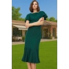 Kadın Basic Koleksiyon Midi Elbise Finike Kumaş Özel Tasarım Rahat Ve Şık Modern Stil Seçkin Malzeme
