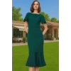 Kadın Basic Koleksiyon Midi Elbise Finike Kumaş Özel Tasarım Rahat Ve Şık Modern Stil Seçkin Malzeme
