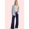 Kadın Basic Oversize Düz Desenli Uzun Kollu Gömlek Terrycotton Kumaş Günlük Şık Hafta Sonu