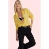 Kadın Basic Oversize Düz Desenli Uzun Kollu Gömlek Terrycotton Kumaş Günlük Şık Hafta Sonu