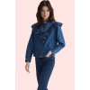 Kadın Basic Regular Denim Gömlek Pamuk Uzun Kollu Yaka Şık Ve Rahat Yaz Aylarının Vazgeçilmezi