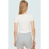Kadın Bisiklet Yaka Crop Bluz Örme Kumaş Rahat Yazlık Özenle Seçilmiş Modern Stil Seçkin Malzeme