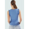 Kadın Bisiklet Yaka Fitted Örme Bluz Regular Boy Günlük Kullanım İçin Seçkin Malzeme