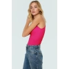 Kadın Bisiklet Yaka Fitted Viskoz Bluz Rahat Yazlık Günlük Modern Stil Özel Tasarım
