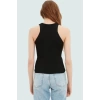 Kadın Bisiklet Yaka Fitted Viskoz Bluz Rahat Yazlık Günlük Modern Stil Özel Tasarım