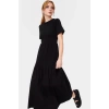 Kadın Bisiklet Yaka Örme Maxi Elbise Rahat Yazlık Günlük Stil Kullanım Modern