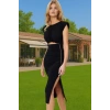 Kadın Bodycon Örme Elbise Polyester Kombine Elbise Modern Stil Rahat Kullanım Trend Tasarım