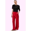 Kadın Boru Paça Pantolon Polyester Elastan Günlük Ve İş Kullanımı Yaz Aylarının Vazgeçilmezi